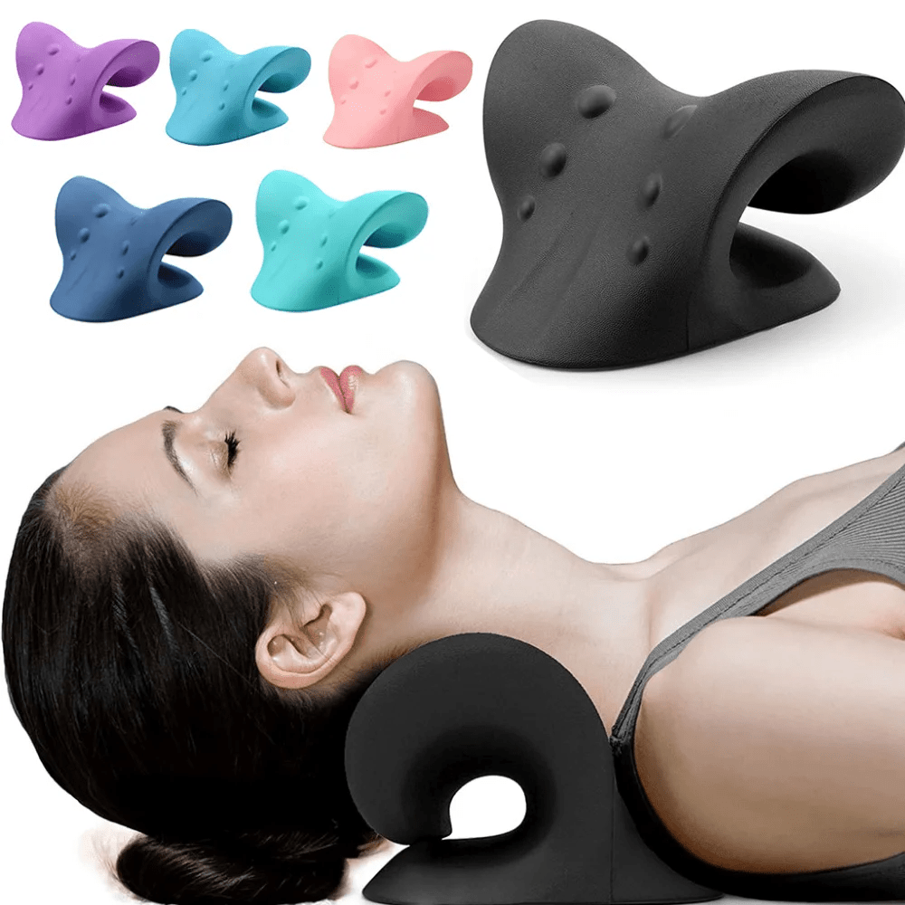 Neck Shoulder Stretcher Relaxer Cervical Chiropractic Massage Pillow