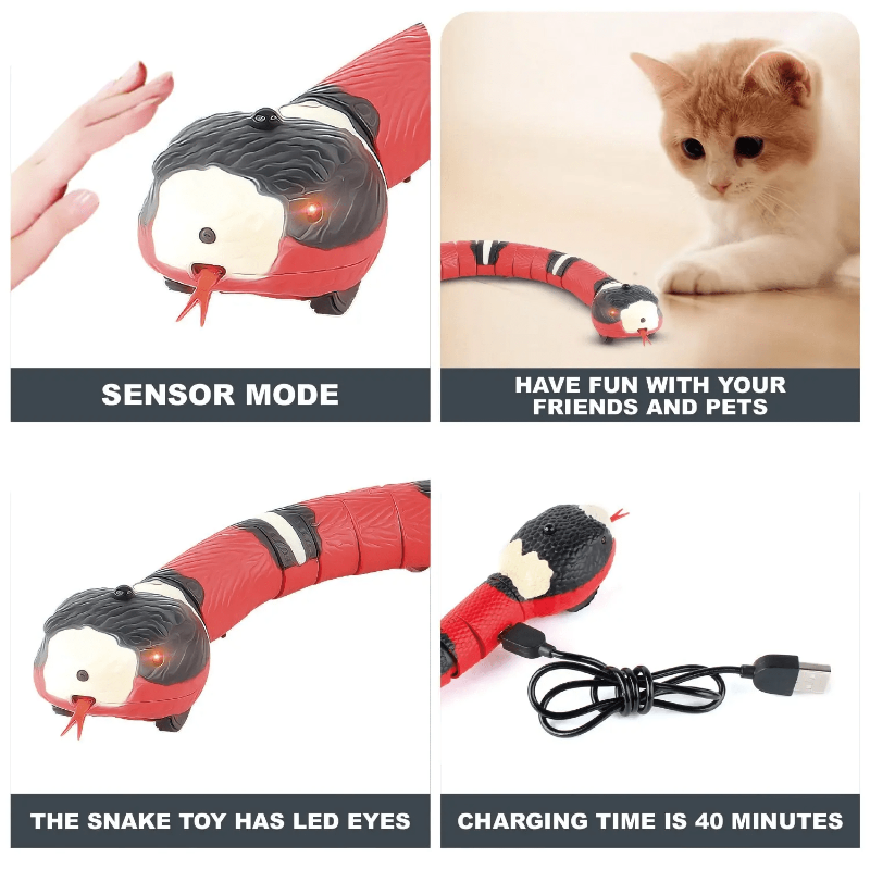 Smart Sensing Snake Cat Toy